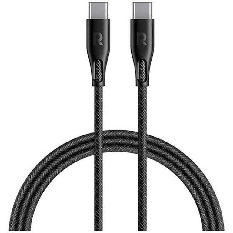 RAVPower USB-C to USB-C Sync & Charge Cable, 1.20 m ( 3.94 ft ), Black