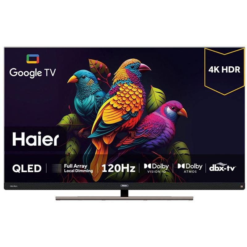 Haier 65" Smart TV, 4K QLED, 120 Hz, Silver, S900UX