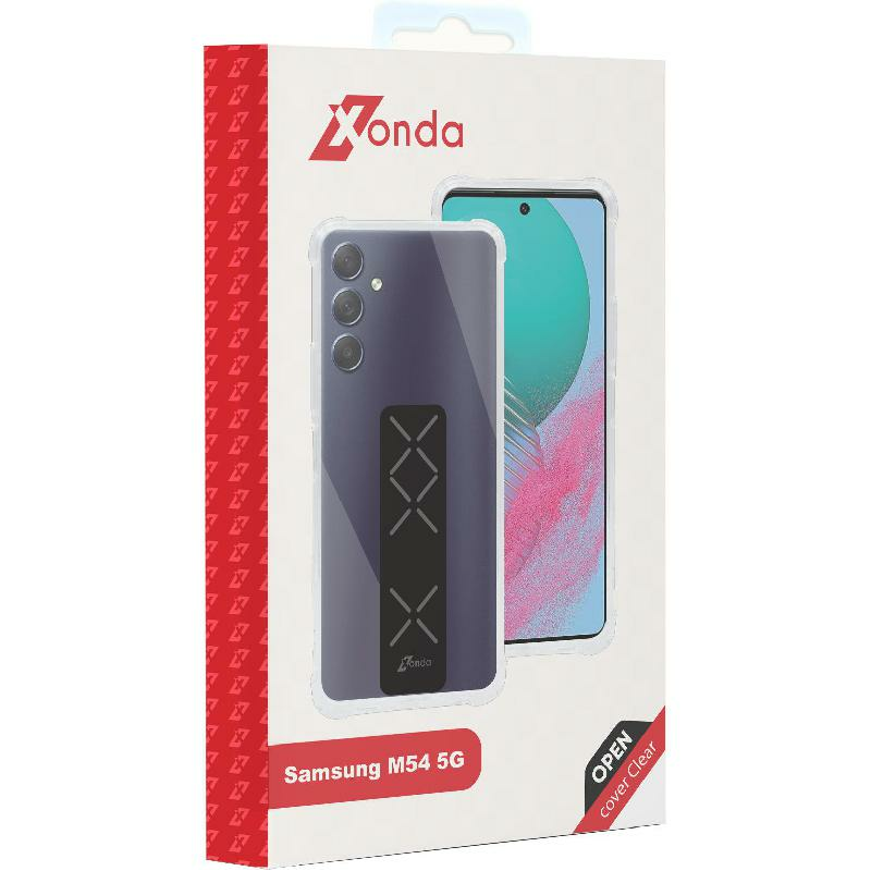 Xonda Back Cover Mobile Case with Strap, for Samsung Galaxy M54 5G, Clear