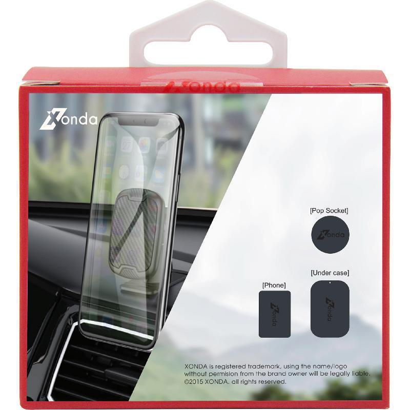 Xonda Dash Magnetic Mount Smartphone Car Accessory, Universal, for Most Devices, Black — 2