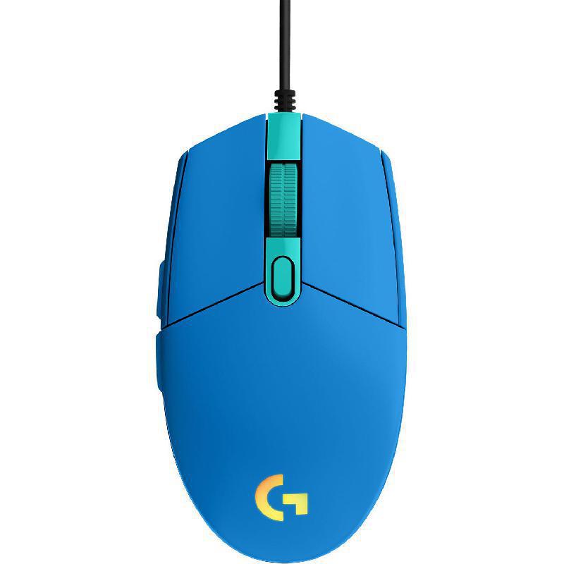Logitech G203 LIGHTSYNC RGB Gaming Mouse, Wired, Optical, Blue