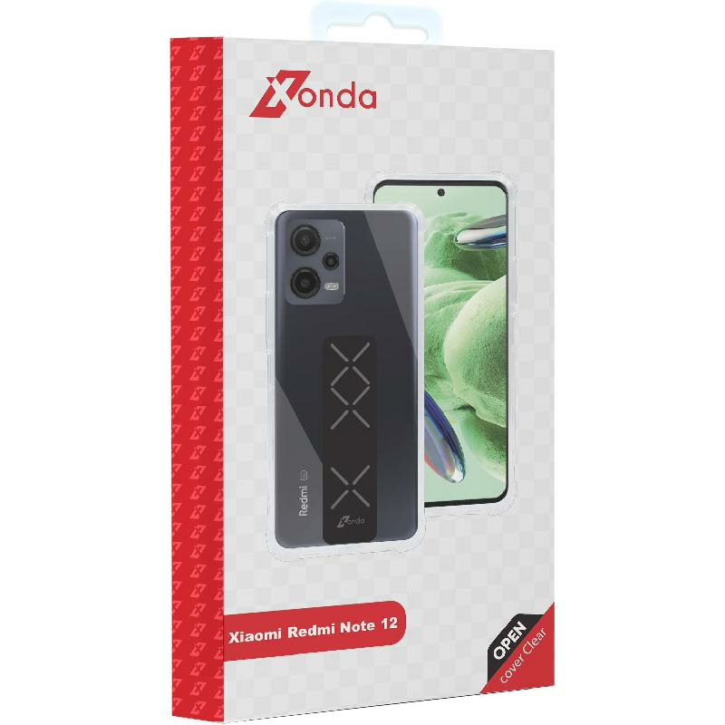 Xonda Back Cover Mobile Case with Strap, for Xiaomi Redmi Note 12, Clear