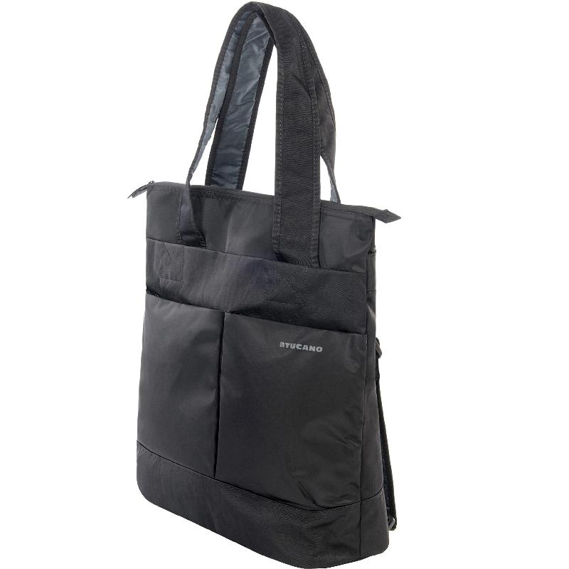 TUCANO Piu Shopper Laptop Ladies Bag, for 15" (Device), Black