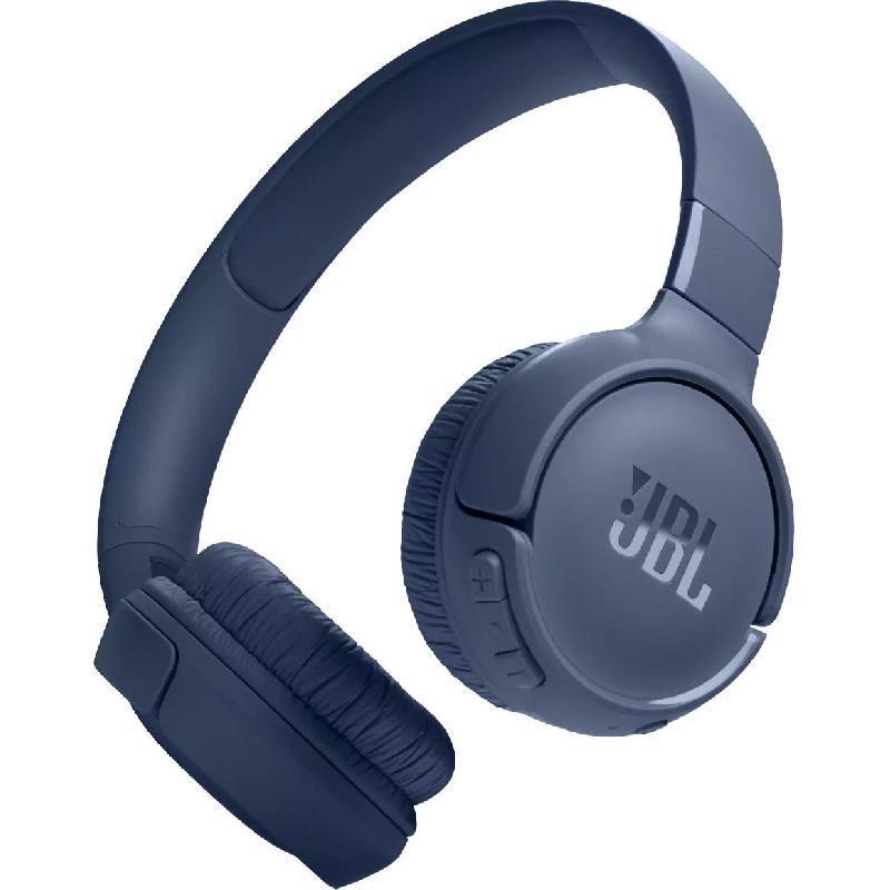 JBL Tune 520BT On-Ear Headphones, Bluetooth, USB (Charging), Built-in Microphone, Blue