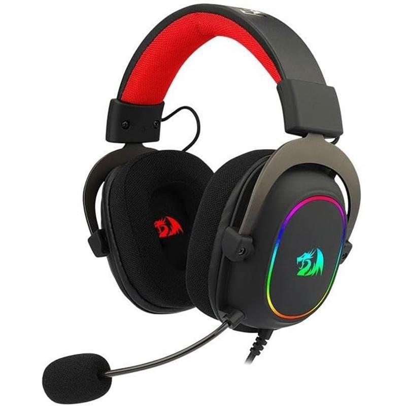 Redragon H510 Zeus-X Gaming Headset, Active Noise Cancelling, Wired, USB, Unidirectional Microphone, Black