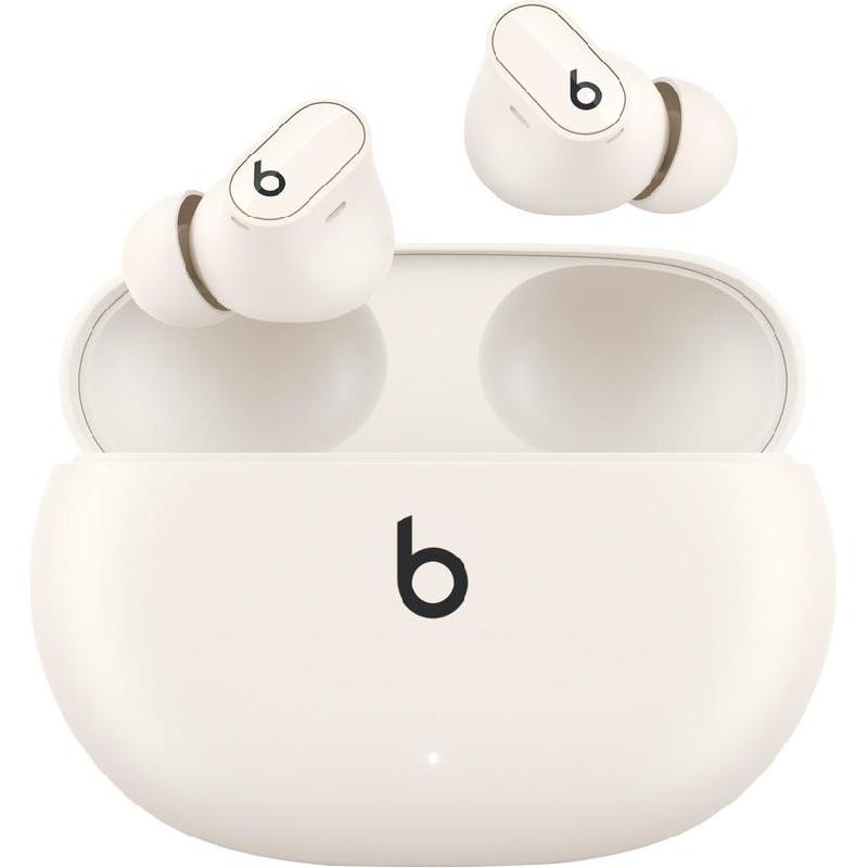 Beats Studio Buds+ Earbuds, Active Noise Cancelling, Bluetooth, USB (Charging), Built-in Microphone, White