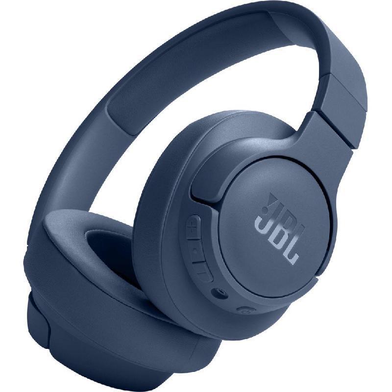 JBL Tune 720BT On-Ear Headphones, Bluetooth, USB (Charging), Built-in Microphone, Blue
