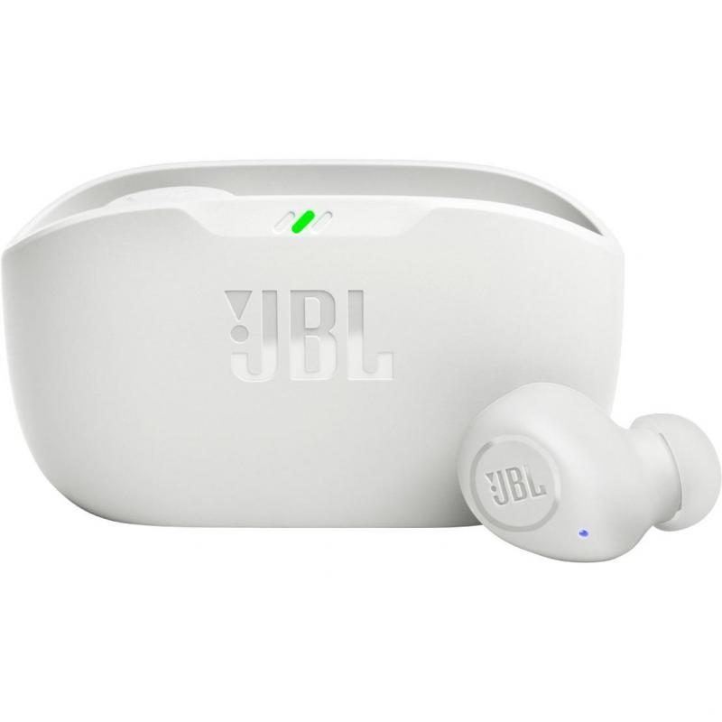 JBL Wave Buds Earbuds, Bluetooth, USB (Charging), Built-in Microphone, White
