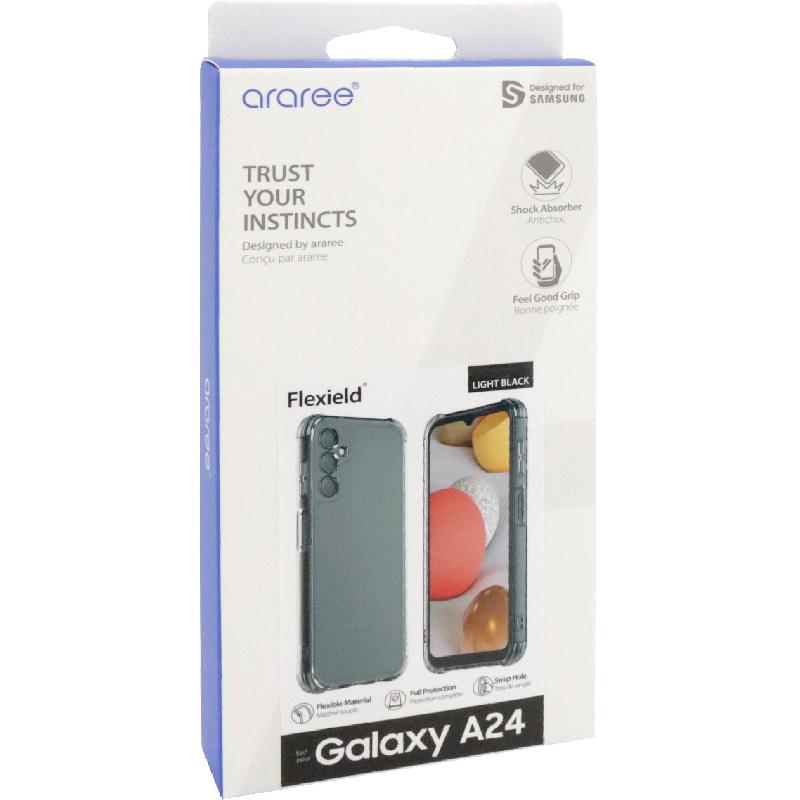 Araree Flexield Back Cover Mobile Case, for Samsung Galaxy A24, Black