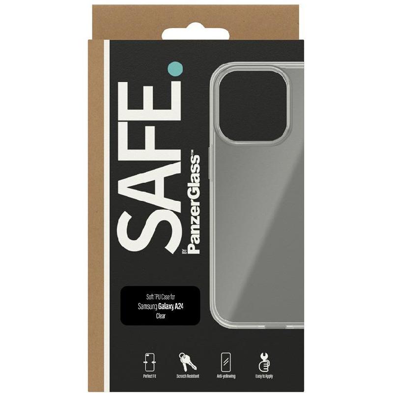 PanzerGlass SAFE Back Cover Mobile Case, for Samsung Galaxy A24, Clear