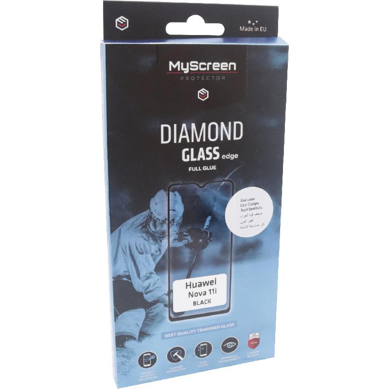 MyScreenPROTECTOR DIAMOND GLASS edge Smartphone Screen Protector, Full Glue, Black, for Huawei nova 11i