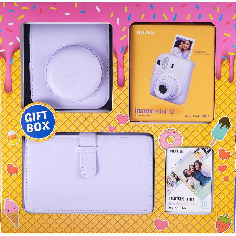 Fuji Instax mini 12 Instant Film Camera Bundle Kit, Lilac Purple