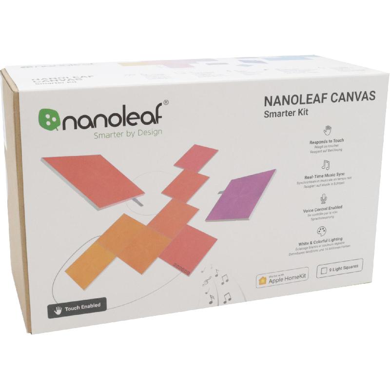 Nanoleaf Canvas Starter Kit Control Square (9 Panels), Wi-Fi, White