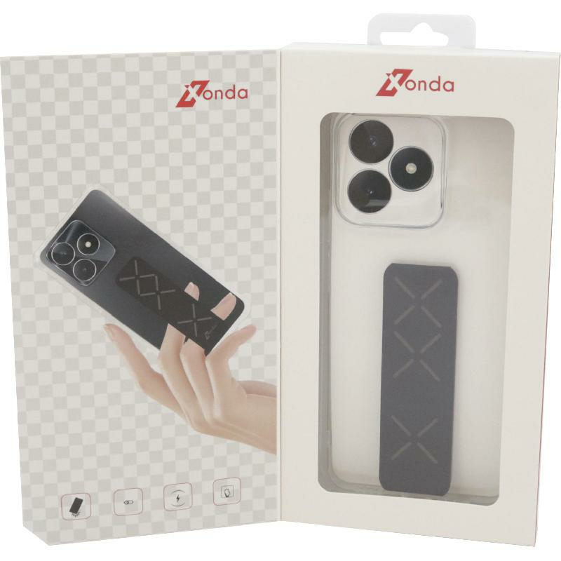 Xonda Back Cover Mobile Case with Strap, for Realme C53, Clear — 3