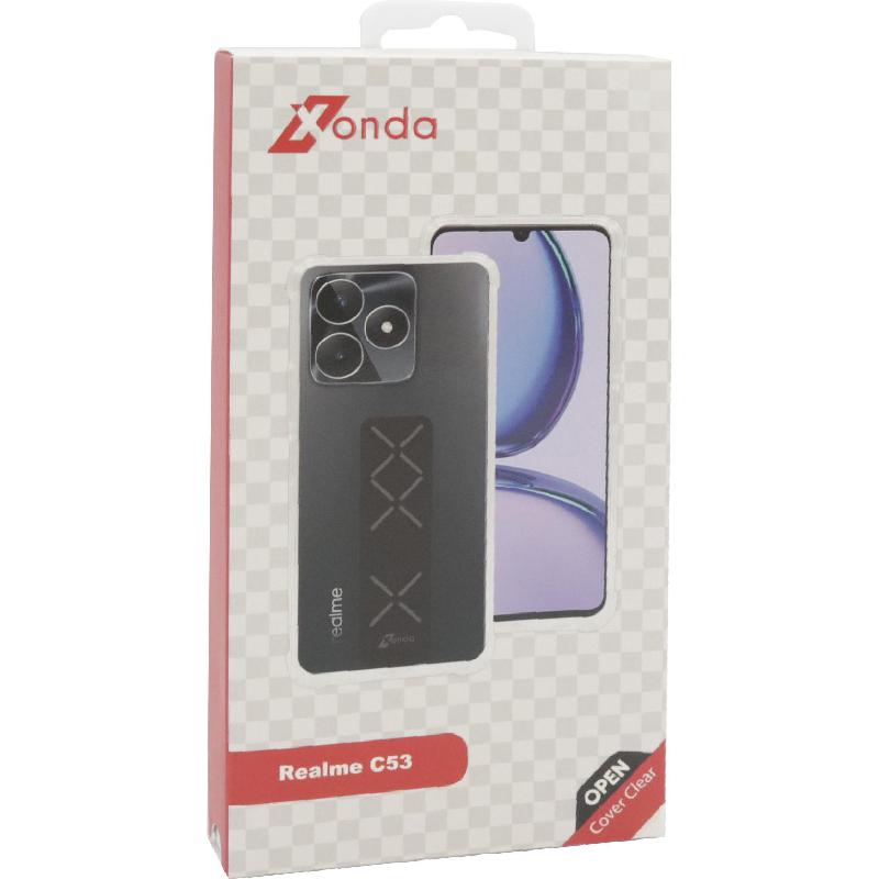 Back Cover Mobile Case with Strap, for Realme C53, Clear