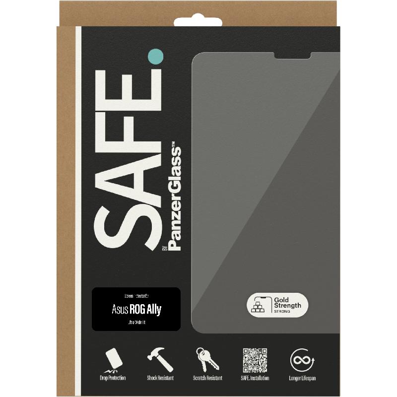PanzerGlass SAFE Gaming Handheld Screen Protector, for Asus ROG Ally RC71L, Rounded Edges, Crystal Clear