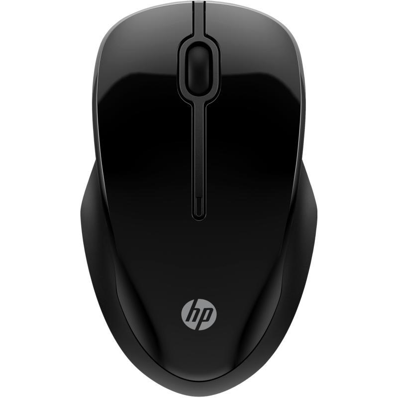 HP 250 Dual Mouse, Bluetooth/Wireless (2.4 GHz RF), Optical, 1600 dpi, Black