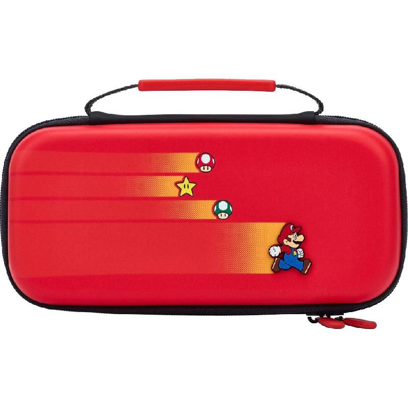 PowerA Speedster Mario Carrying Slim Case, for Nintendo Switch V2/Switch - OLED/Switch Lite, Red