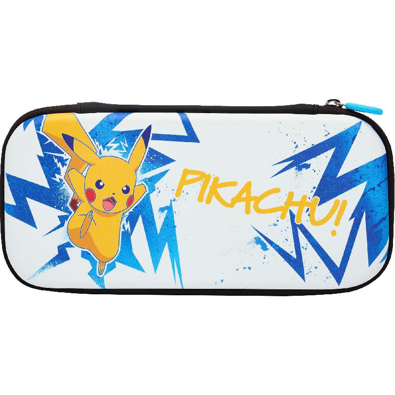 PowerA Pikachu High Voltage Carrying Slim Case, for Nintendo Switch V2/Switch - OLED/Switch Lite, White