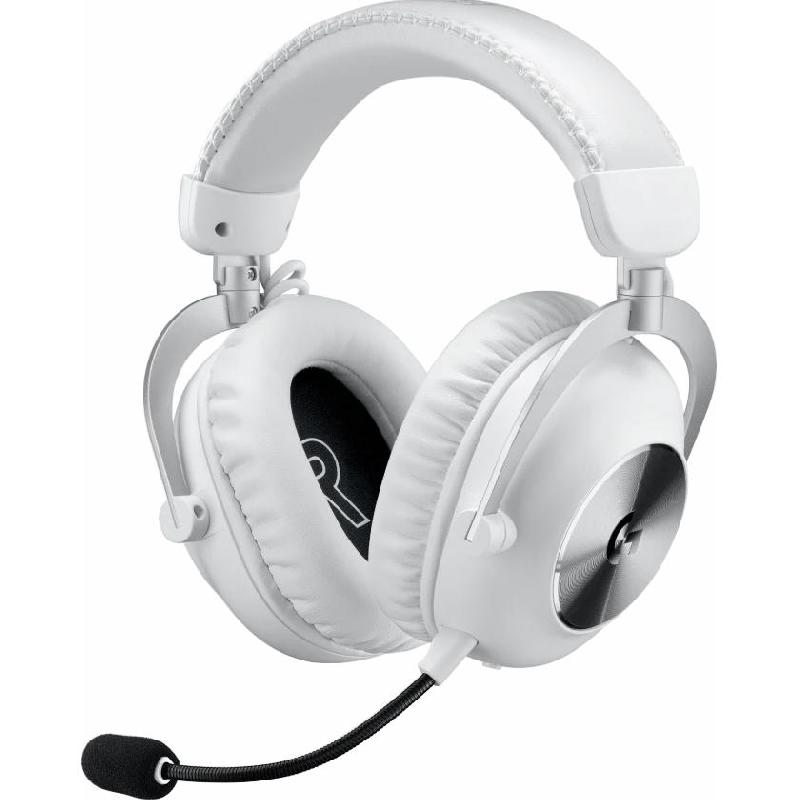 Logitech G Pro X2 LIGHTSPEED Gaming Headset, Wireless, USB, Detachable Microphone, White