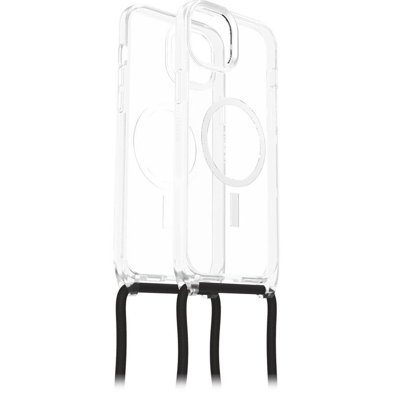 OtterBox React Series Necklace Back Cover Mobile Case with Cord, for iPhone 15 Plus, Clear