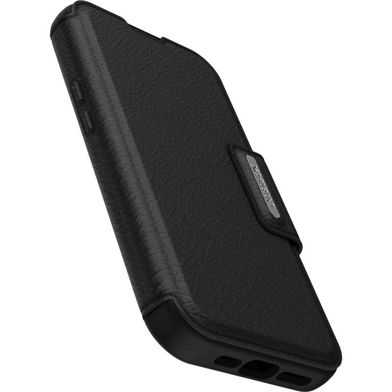 OtterBox Strada Series Flip Cover Mobile Case with MagSafe, for iPhone 15 Pro, Black — 4
