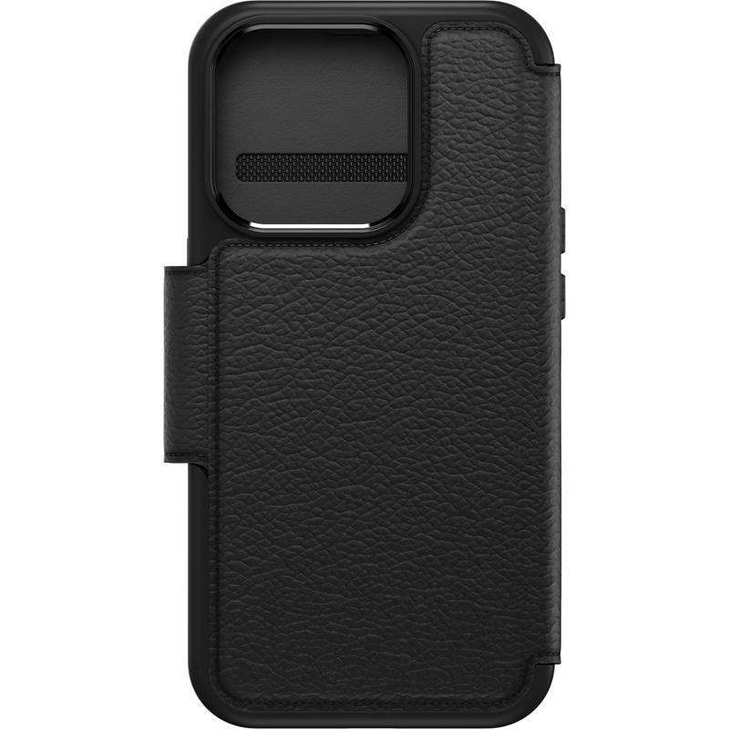 OtterBox Strada Series Flip Cover Mobile Case with MagSafe, for iPhone 15 Pro, Black — 2