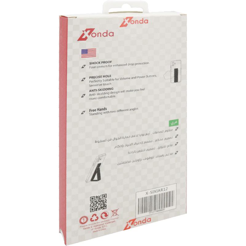 Xonda Back Cover Mobile Case with Strap, for Xiaomi Redmi 12, Clear — 3