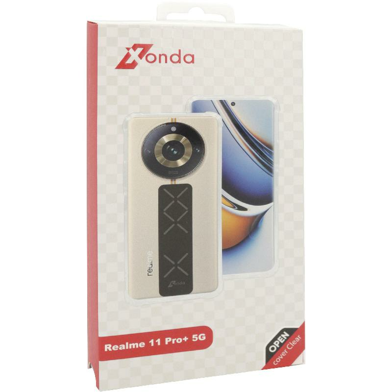 Xonda Back Cover Mobile Case with Strap, for Realme 11 Pro+ 5G, Clear