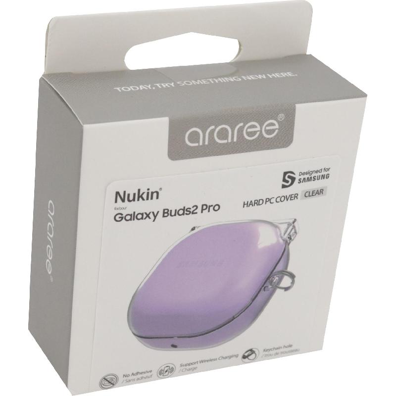 Araree Nukin Earbuds Case, for Samsung Galaxy Buds2/Galaxy Buds Pro/Galaxy Buds Live/Galaxy Buds FE, Clear