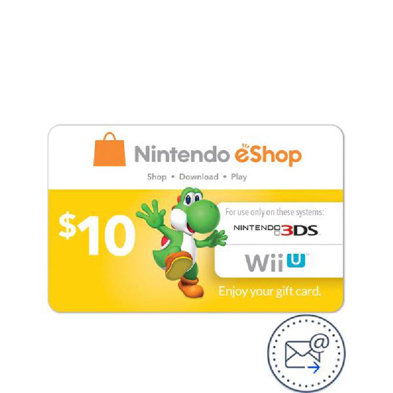 Nintendo 10$ eShop Payment and Recharge Card (Delivery by eMail), Digital Code (USA)