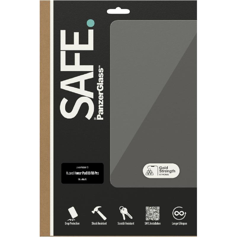 PanzerGlass SAFE Tablet Screen Protector, Super+ Glass, Standard Fit, for Honor Pad X9