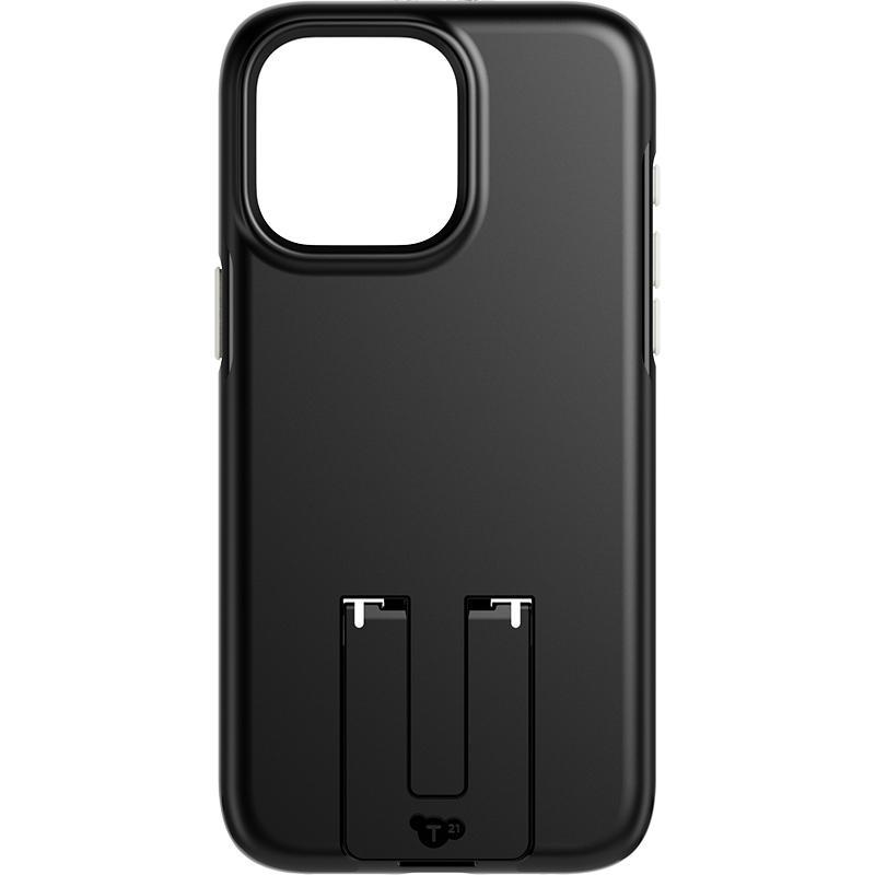 Tech21 EvoCrystal Kick Back Cover Mobile Case with MagSafe, for iPhone 15 Pro Max, Black