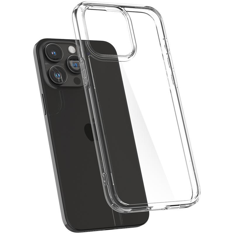 Spigen Crystal Hybrid Back Cover Mobile Case, for iPhone 15 Pro, Crystal Clear — 4