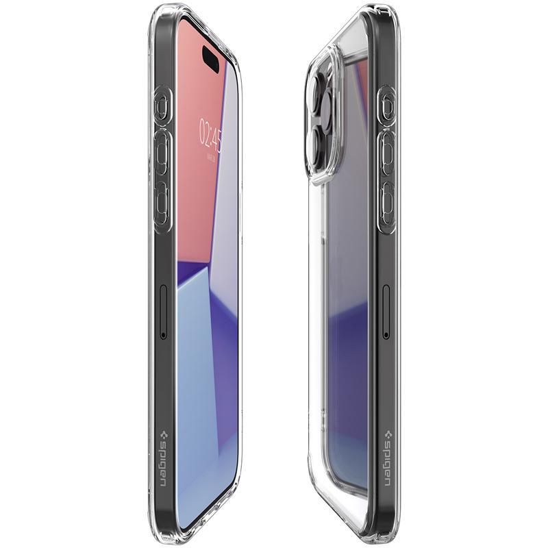 Spigen Crystal Hybrid Back Cover Mobile Case, for iPhone 15 Pro, Crystal Clear — 6