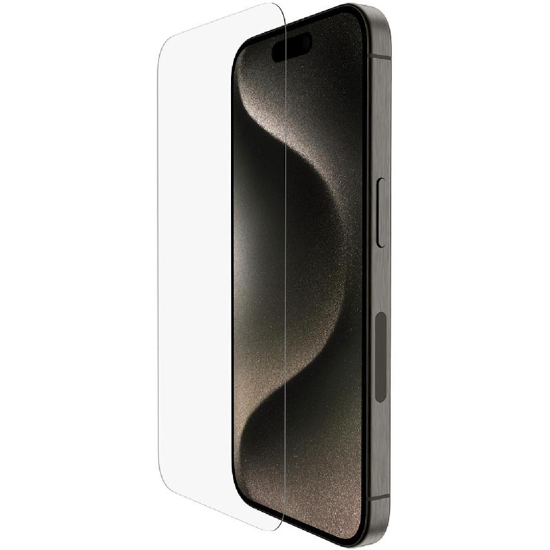 Belkin ScreenForce UltraGlass Smartphone Screen Protector, for iPhone 15, Ultra Slim (0.29mm)