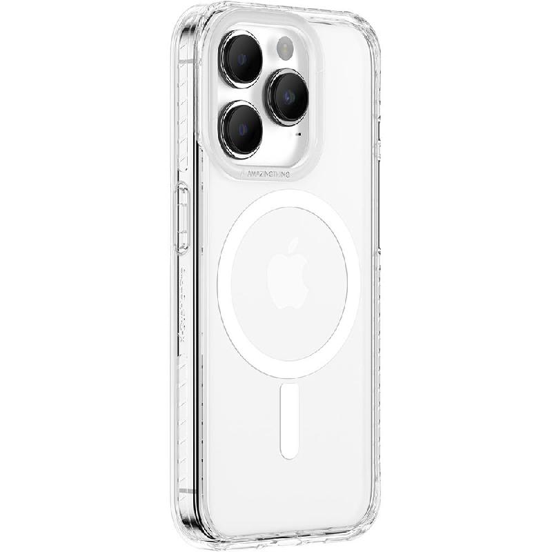Amazing Thing TITAN PRO MAG Back Cover Mobile Case with MagSafe, for iPhone 15 Pro, Clear — 2