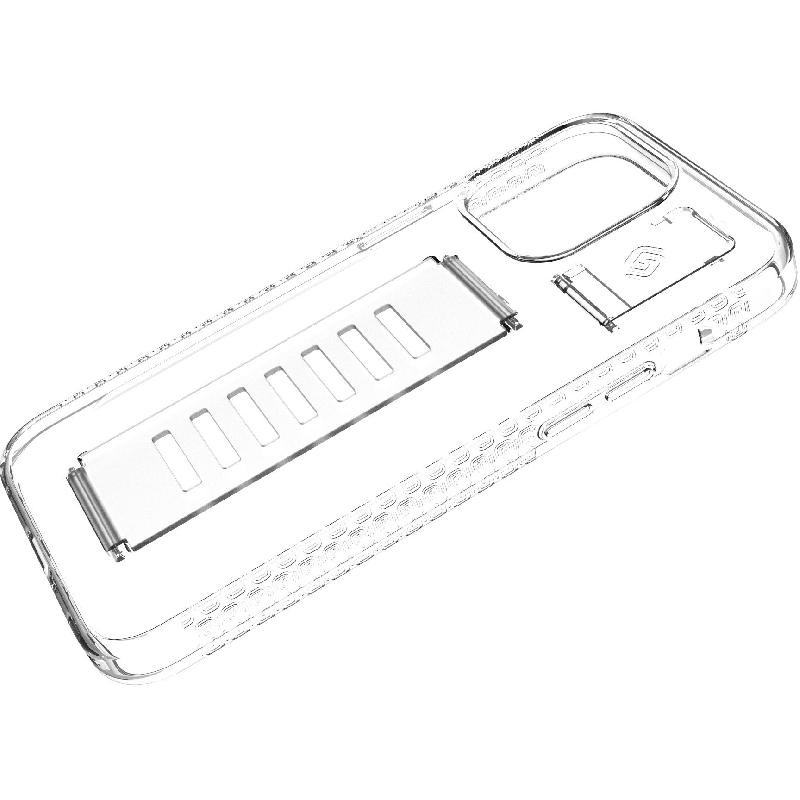 Grip2u Boost Back Cover Mobile Case with Strap, for iPhone 15 Pro, Clear — 4