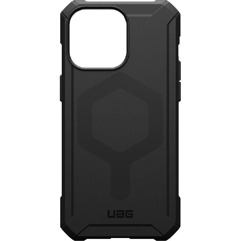 UAG Essential Armor Back Cover Mobile Case with MagSafe, for iPhone 15 Pro Max, Black