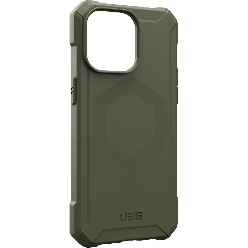 UAG Essential Armor Back Cover Mobile Case with MagSafe, for iPhone 15 Pro Max, Olive Drab — 3
