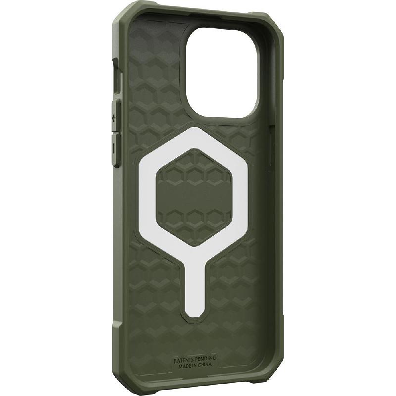 UAG Essential Armor Back Cover Mobile Case with MagSafe, for iPhone 15 Pro Max, Olive Drab — 4