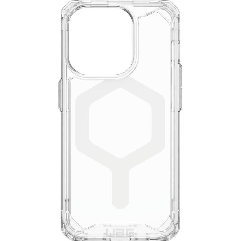 UAG Plyo Back Cover Mobile Case with MagSafe, for iPhone 15 Pro, Ice/White Hex