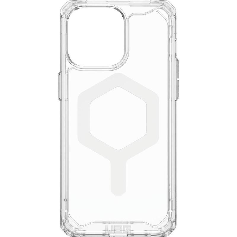 UAG Plyo Back Cover Mobile Case with MagSafe, for iPhone 15 Pro Max, Ice/White Hex