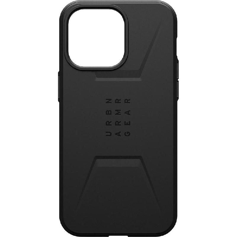 UAG Civilian Back Cover Mobile Case with MagSafe, for iPhone 15 Pro Max, Black