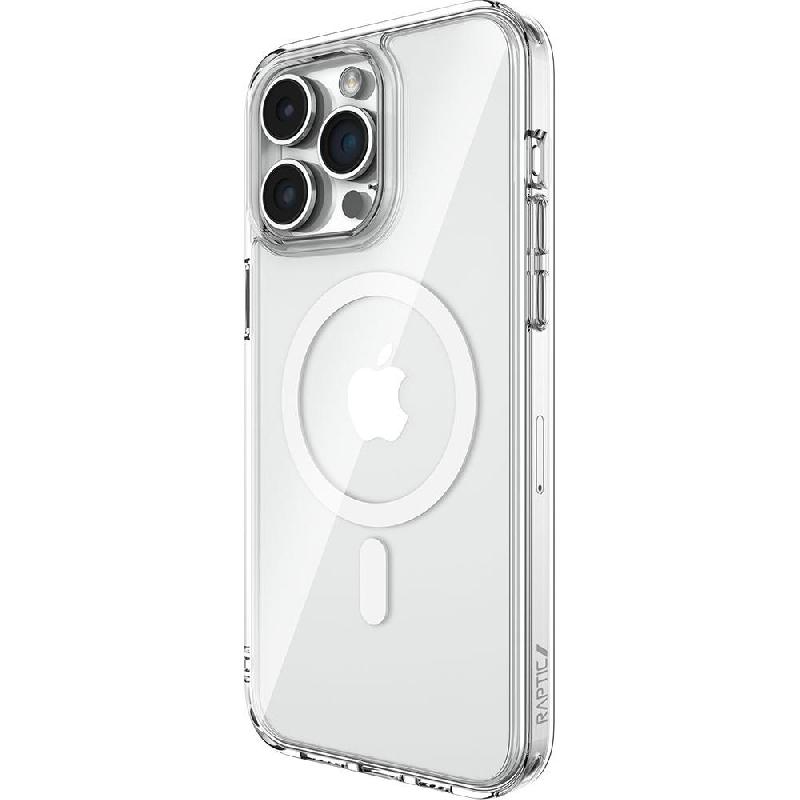 Raptic Raptic Clear Back Cover Mobile Case with MagSafe, for iPhone 15 Pro, Clear
