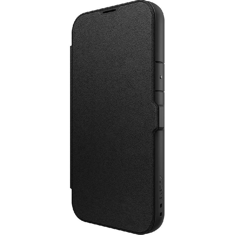 Raptic Urban Folio Flip Cover Mobile Case, for iPhone 15 Plus, Black