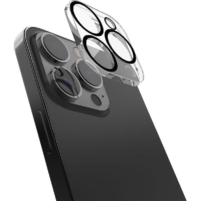 Raptic Raptic Glass Camera Lens Protector (Full Frame) Smartphone Camera Accessory, for iPhone 15 Pro/iPhone 15 Pro Max, Clear