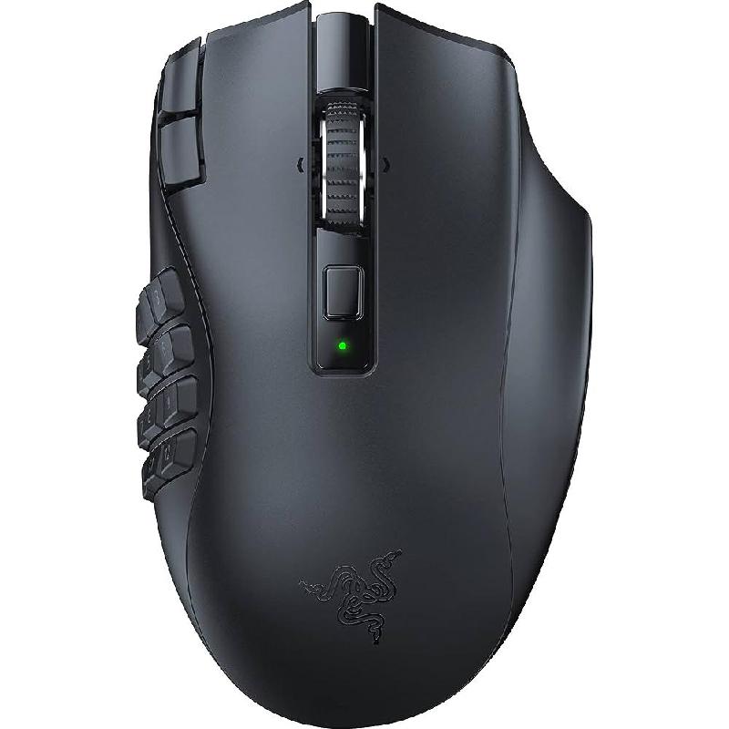 Razer Naga V2 HyperSpeed Gaming Mouse, Wireless (2.4 GHz RF), Optical, 30000 Dpi, Black