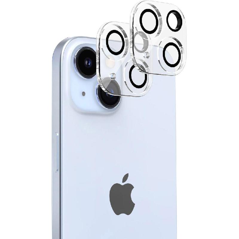 Araree Core CM Camera Lens Protector (Full Frame) Smartphone Camera Accessory, for iPhone 15/iPhone 15 Plus, Clear