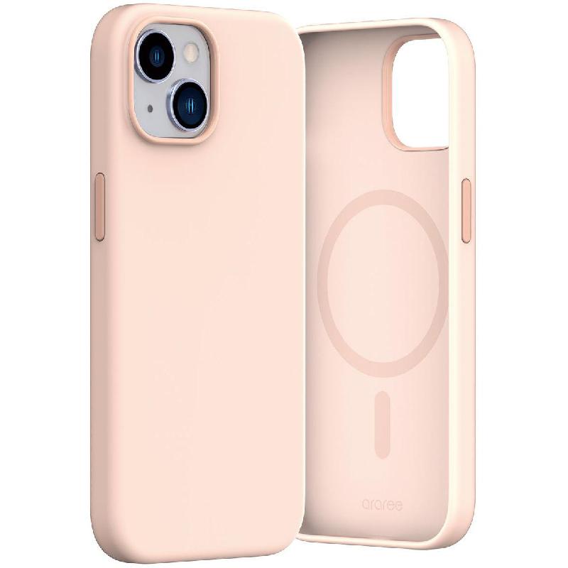Araree Typo-Skin M Back Cover Mobile Case, for iPhone 15, Sand Pink